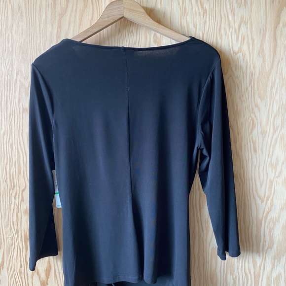 LAUNDRY Matte Jersey Draped Women's Top - Picture 4 of 5